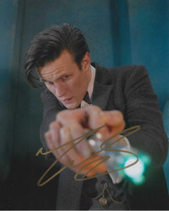 Matt Smith 10 X 8 Signed In Gold Doctor Who