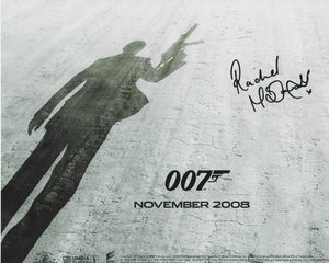 Rachel McDowall 10x8 signed in Black James Bond