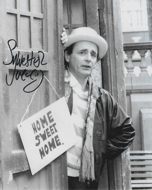 Sylvester McCoy 10 X 8 Signed In Black Doctor Who