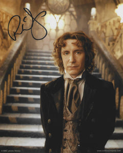 Paul Mcgann 10 X 8 Signed In Black Doctor Who