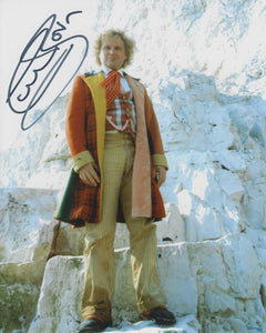 Colin Baker 10 X 8 Signed In Black Doctor Who