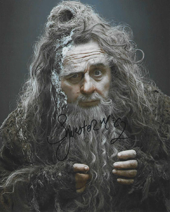 Sylvester McCoy 10 X 8 Signed In Black The Hobbit