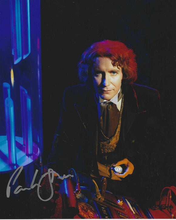 Paul McGann 10 X 8 Signed In Black Doctor Who