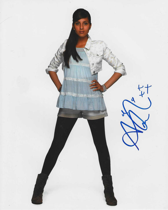 Anjli Mohindra 10 X 8 Signed In Blue Doctor Who