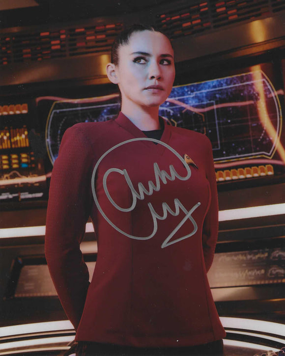 Christina Chong 10 X 8 Signed in Silver Star Trek