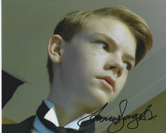 Thomas Brodie Sangster 10 X 8 Signed In Black Doctor Who