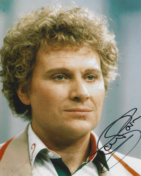 Colin Baker 10 X 8 Signed In Black Doctor Who
