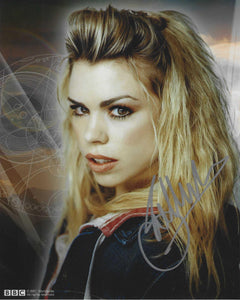 Billie Piper 10x8 signed in Silver Doctor Who