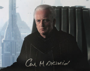 Ian McDiarmid 11X14 signed in Silver Star Wars