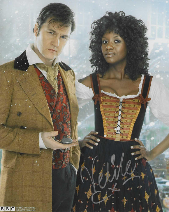 Valile Tshabalala 10x8 signed in Black Doctor Who