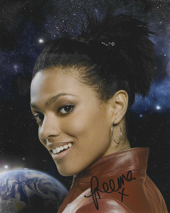 Freema Aygeman 10 X 8 Signed in Black Doctor Who