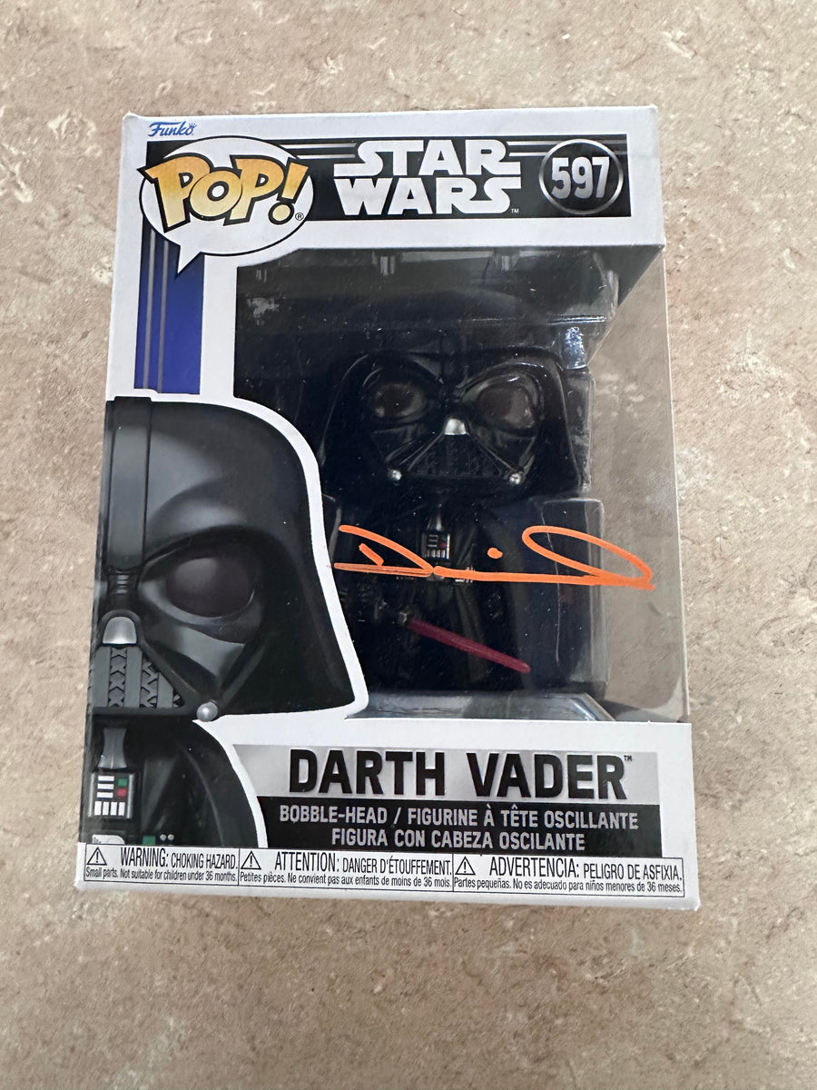 Dan Naprous signed Darth Vader Funko signed in ORANGE paint pen ...