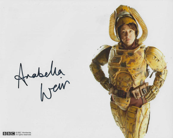 Arabella Weir  10x8 signed in Black Doctor Who