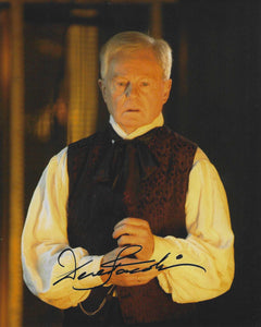 Derek Jacobi 10 X 8 Signed In Black Doctor Who