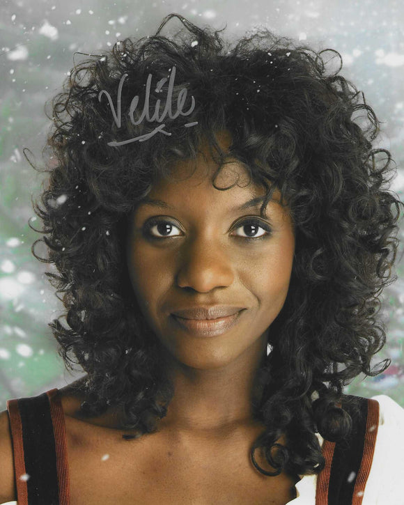 Valile Tshabalala 10 X 8 Signed In Silver Doctor Who