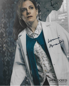 Louise Brealey 10x8 signed in Black Sherlock