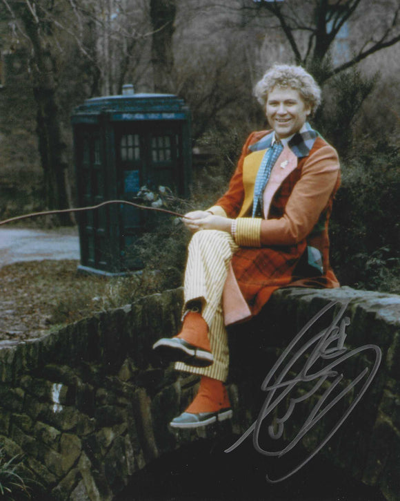 Colin Baker 10 X 8 Signed In Silver Doctor Who