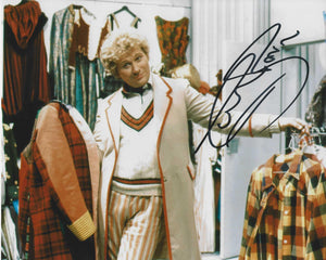 Colin Baker 10 X 8 Signed In Black Doctor Who