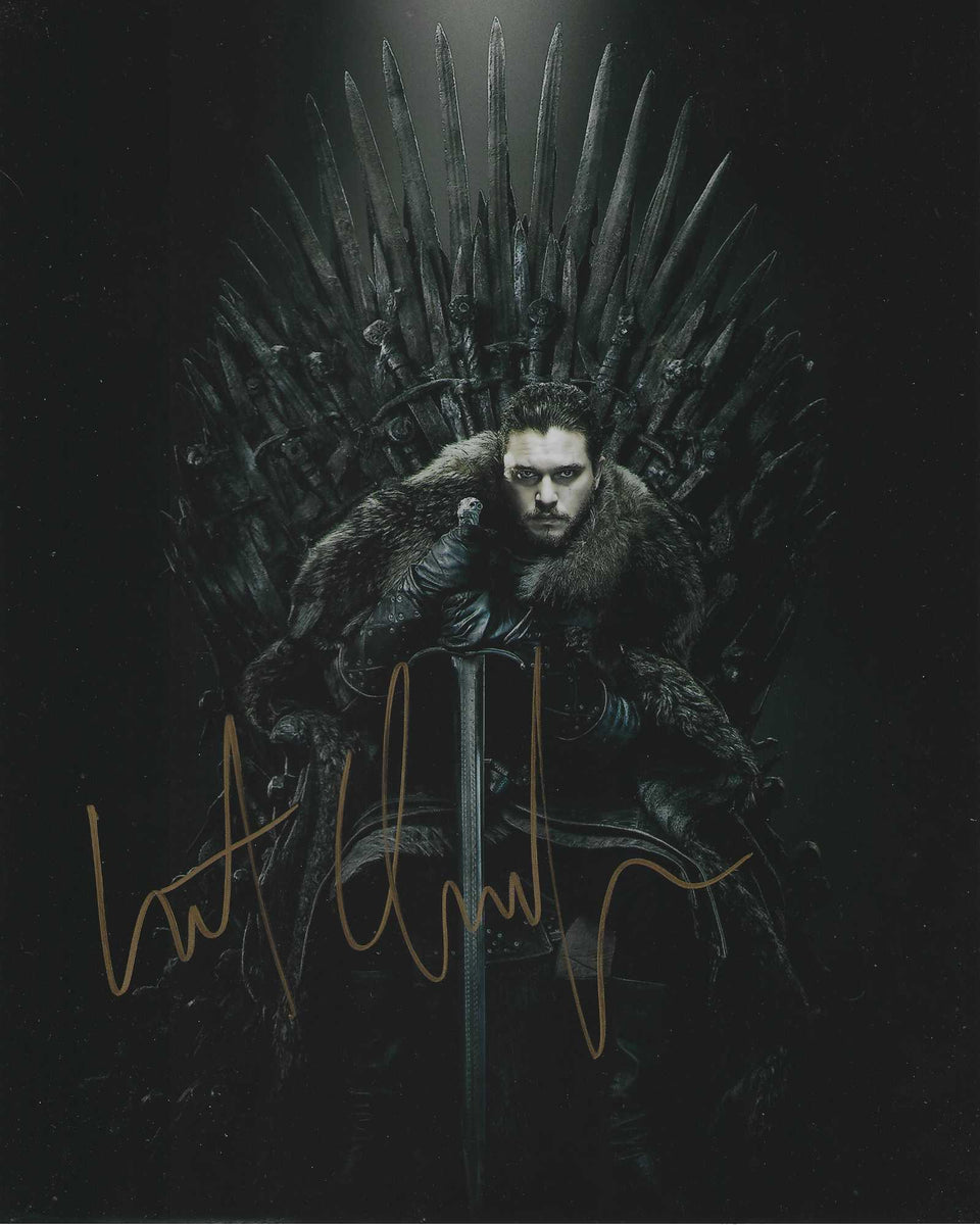 Kit Harington 10x8 signed in Gold Game of Thrones – Showmasters Comic ...