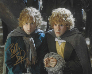 Billy Boyd 10 X 8 Signed In Gold Lord of the Rings