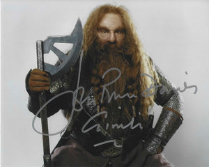 John Rhys davis 10 X 8 Signed In Silver Lord of the Rings