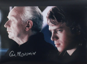 Ian McDiarmid 16X12 signed in Silver Star Wars