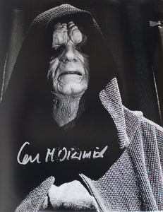 Ian McDiarmid 11X14 signed in Silver Star Wars