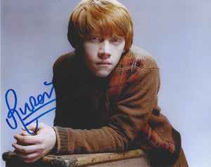 Rupert Grint signed in Blue Harry Potter