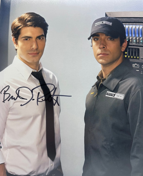 Brendon Routh 10 X 8 signed in Black Superman