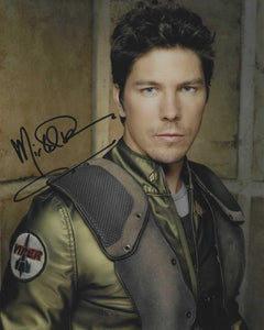 Michael Trucco 10X8 signed in Black Battlestar Galatica