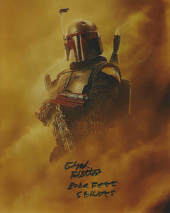 Eyad Elbitar 10X8 signed in Blue Star Wars Book of Boba Fett