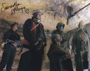 Samantha Alleyne 10x8 signed in Black Star Wars Rouge One