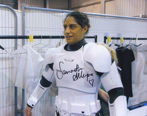 Samantha Alleyne 10x8 signed in Black Star Wars