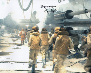 Stephanie English 10x8 signed in Black Star Wars Empire Strikes Back