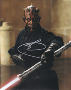 Ray Park 10x8 signed in Silver Star Wars