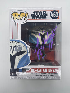 Katee Sackoff Signed Funko in Purple Star Wars