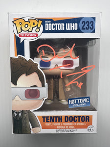 David Tennant Signed Funko  in Orange Doctor Who