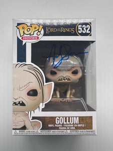 Andy Sirkis Signed Funko in Blue Lord Of The Rings