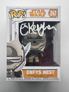 Erin Kellyman Signed Funko  in White Star Wars Damaged