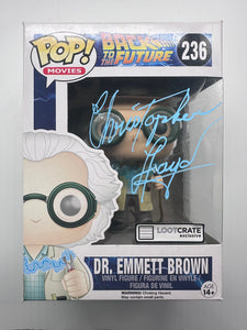 Christopher Lloyd Signed Funko  in Blue Back To The Future