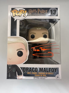 Tom Felton Signed Funko in Orange Harry potter