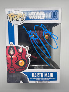 Ray Park Signed Funko in Blue Star Wars