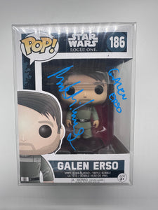 Mads Mikkelsen Signed Funko in Blue Star Wars