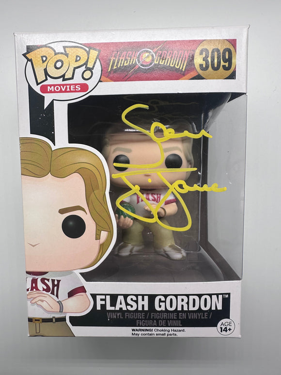 Sam Jones Signed funko in yellow Flash