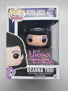 Marina Sirtis Signed funko in Pink Star Trek