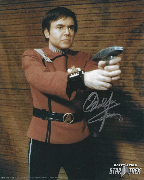 Walter Koenig 10x8 signed in Silver Star Trek