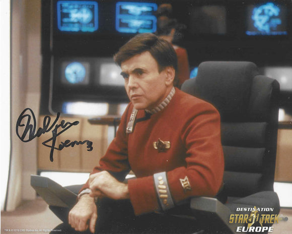 Walter Koenig 10x8 signed in Black Star Trek