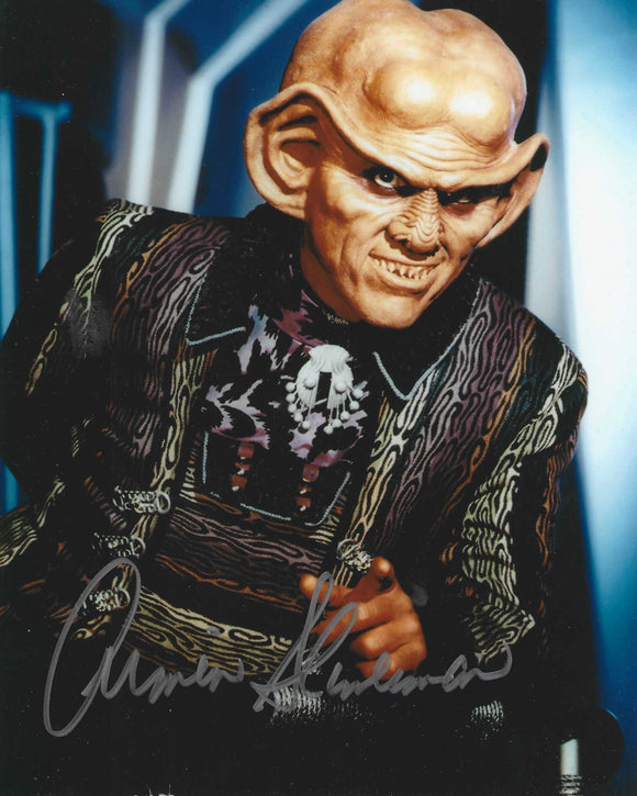 Armin Shimerman 10x8 signed in Silver  Star Trek