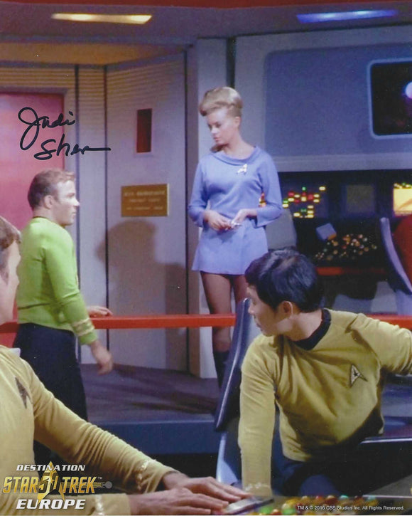 Judy Sherven 10x8 signed in Black Star Trek