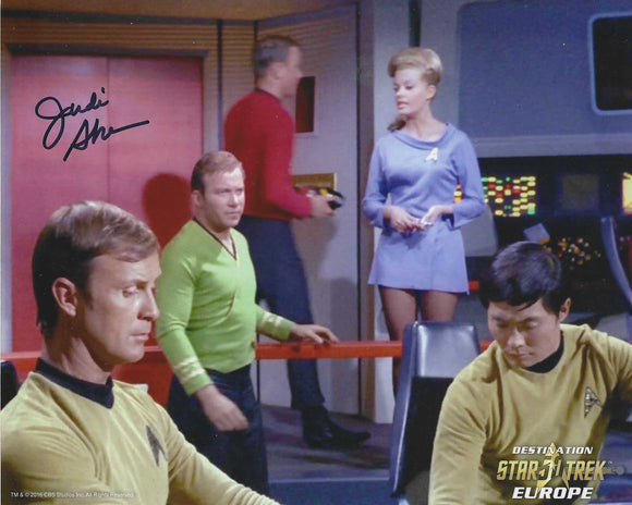 Judy Sherven 10x8 signed in Black Star Trek
